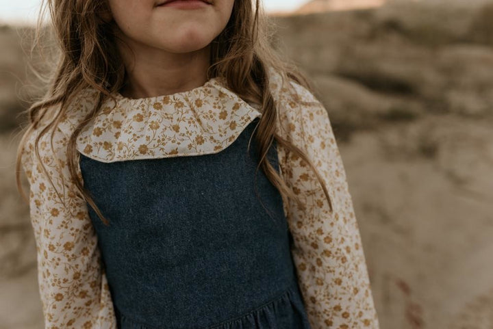 Blouse à col fraise fraise Elizabeth 2-3 ans