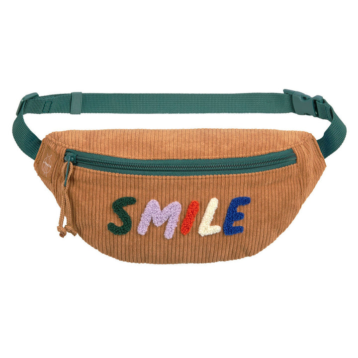 Sac de taille en corduroy Caramel Smile