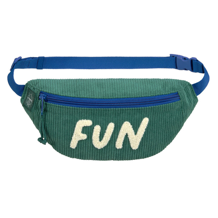 Sac de taille en corduroy Ocean green Fun