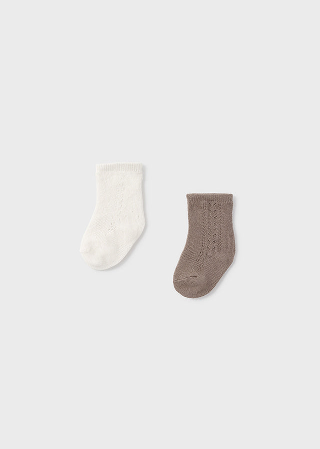 Chaussettes pour bébé Ensemble de 2 Tiramisu NB