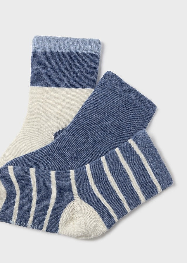 Chaussettes pour bébé - Ensemble de 3 Bleu 36 mois