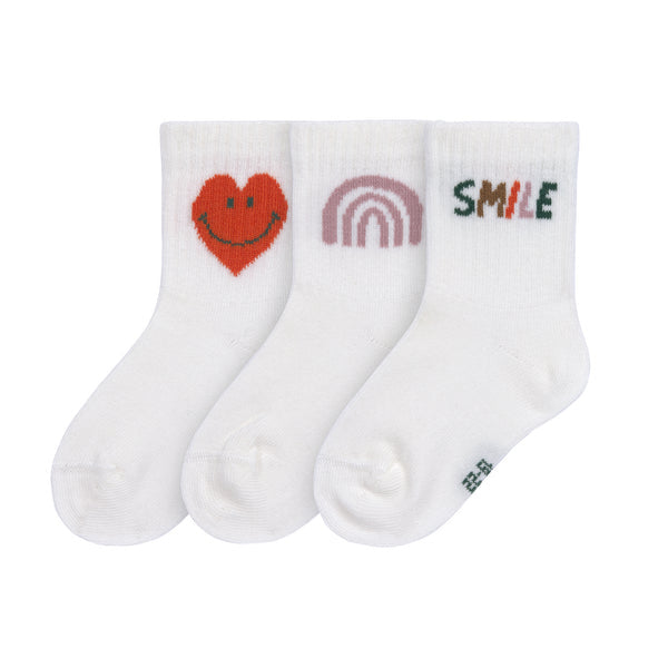 Ensemble de 3 chaussettes Smile 2 ans