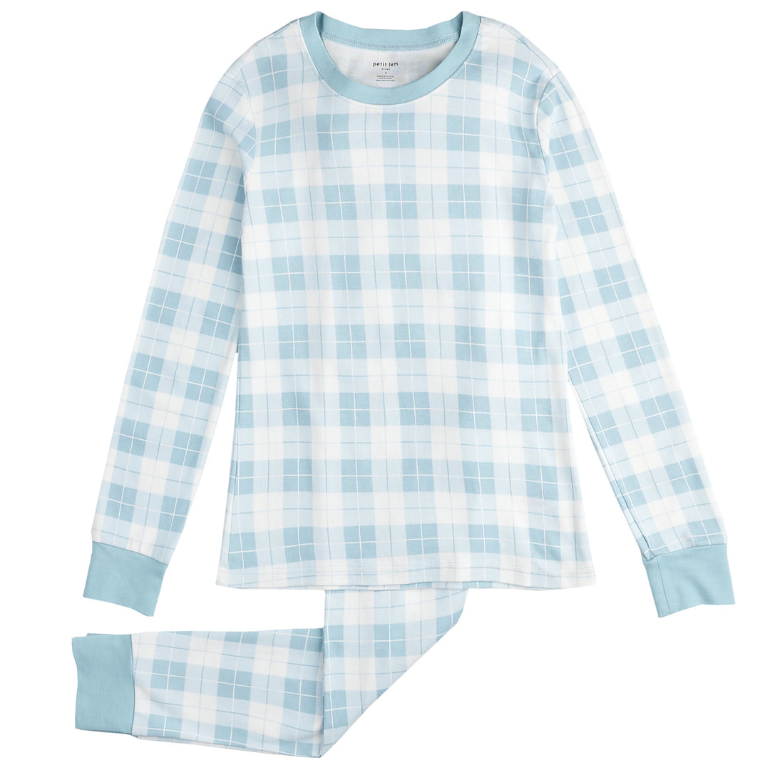 Pyjama deux pièces Blue Plaid 3 ans