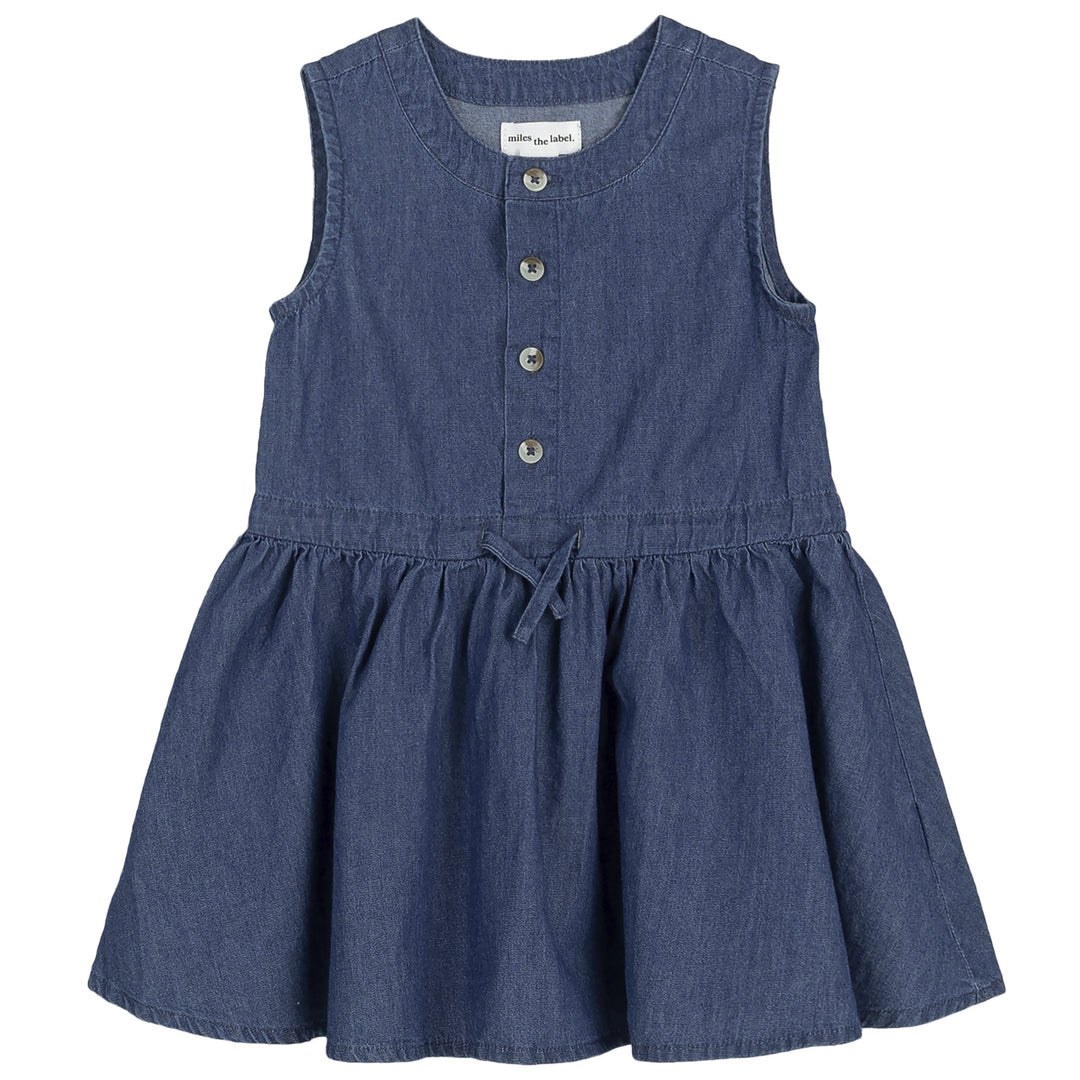 Robe Chambray Bleue 3 ans