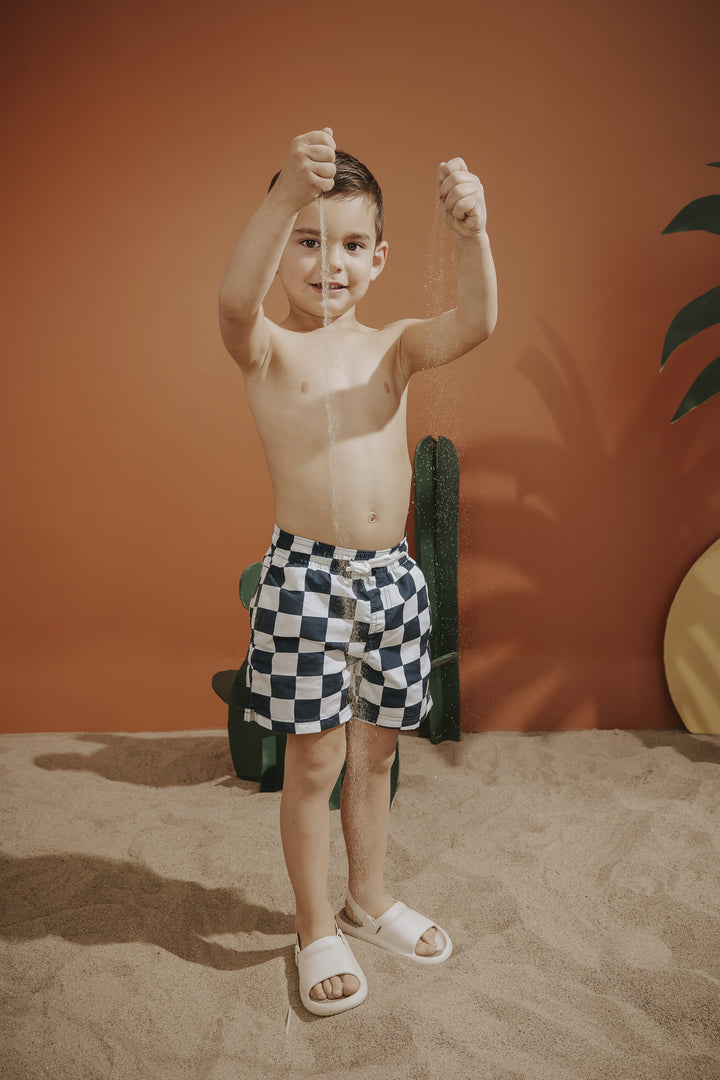 Short de piscine Checker  4 ans