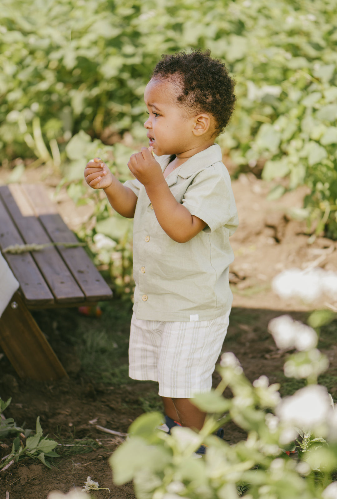 Ensemble chemise et short Sage Leaf 6 mois