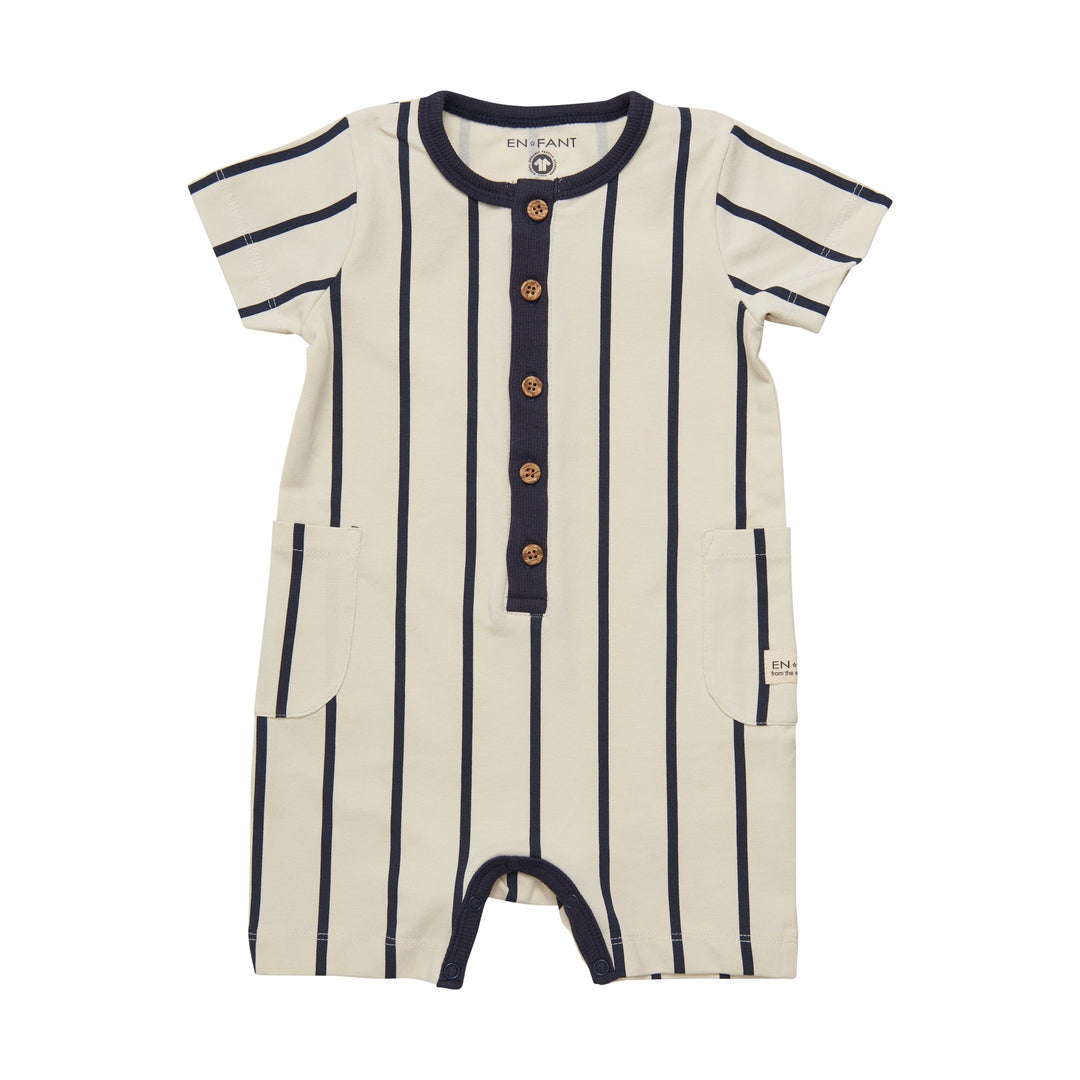 Romper Marine Stripe 6 mois