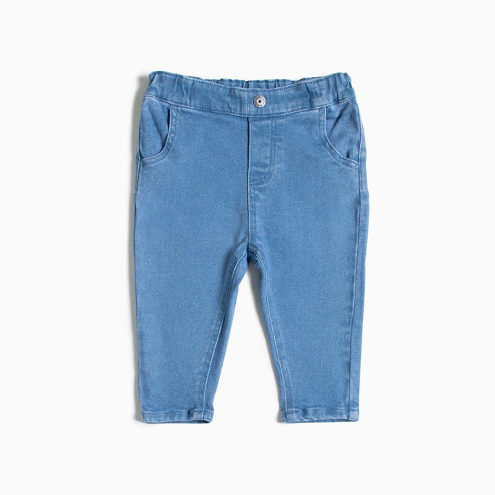 Pantalon bleu clair en éco-denim 6 mois