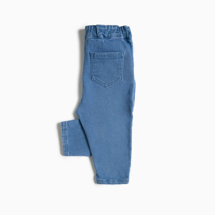 Pantalon bleu clair en éco-denim 9 mois