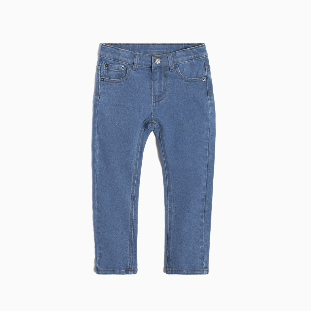 Pantalon bleu clair en éco-denim Coupe Garçon  2 ans