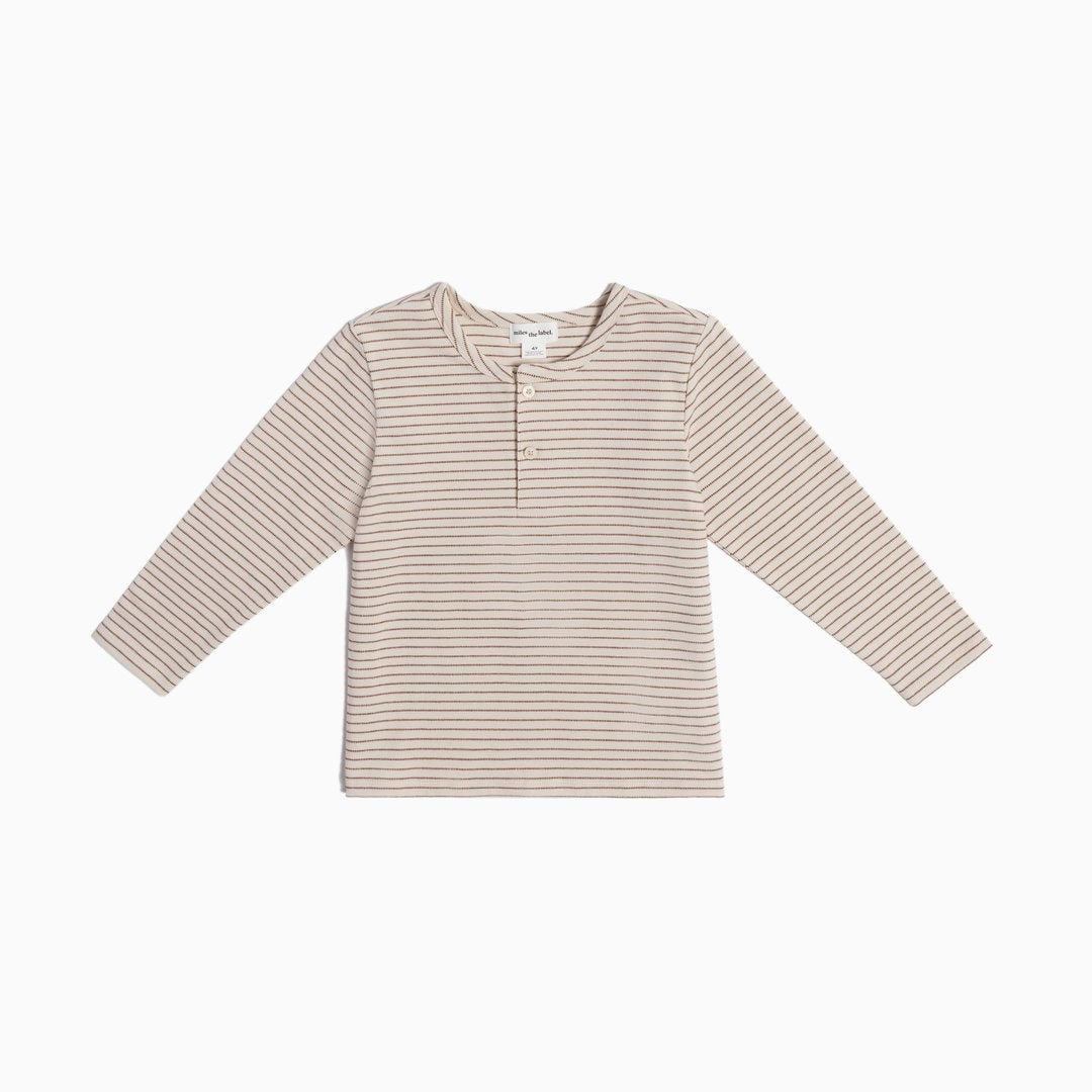 Chandail Stripe Henley  7-8 ans