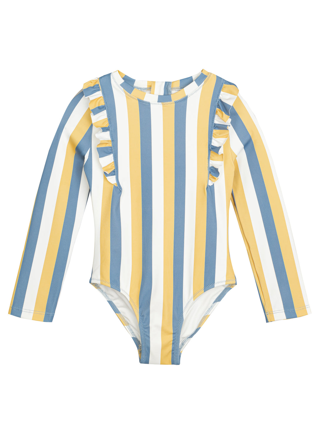 Maillot une-pièce à manches longues Vertical Stripes 12-18 mois