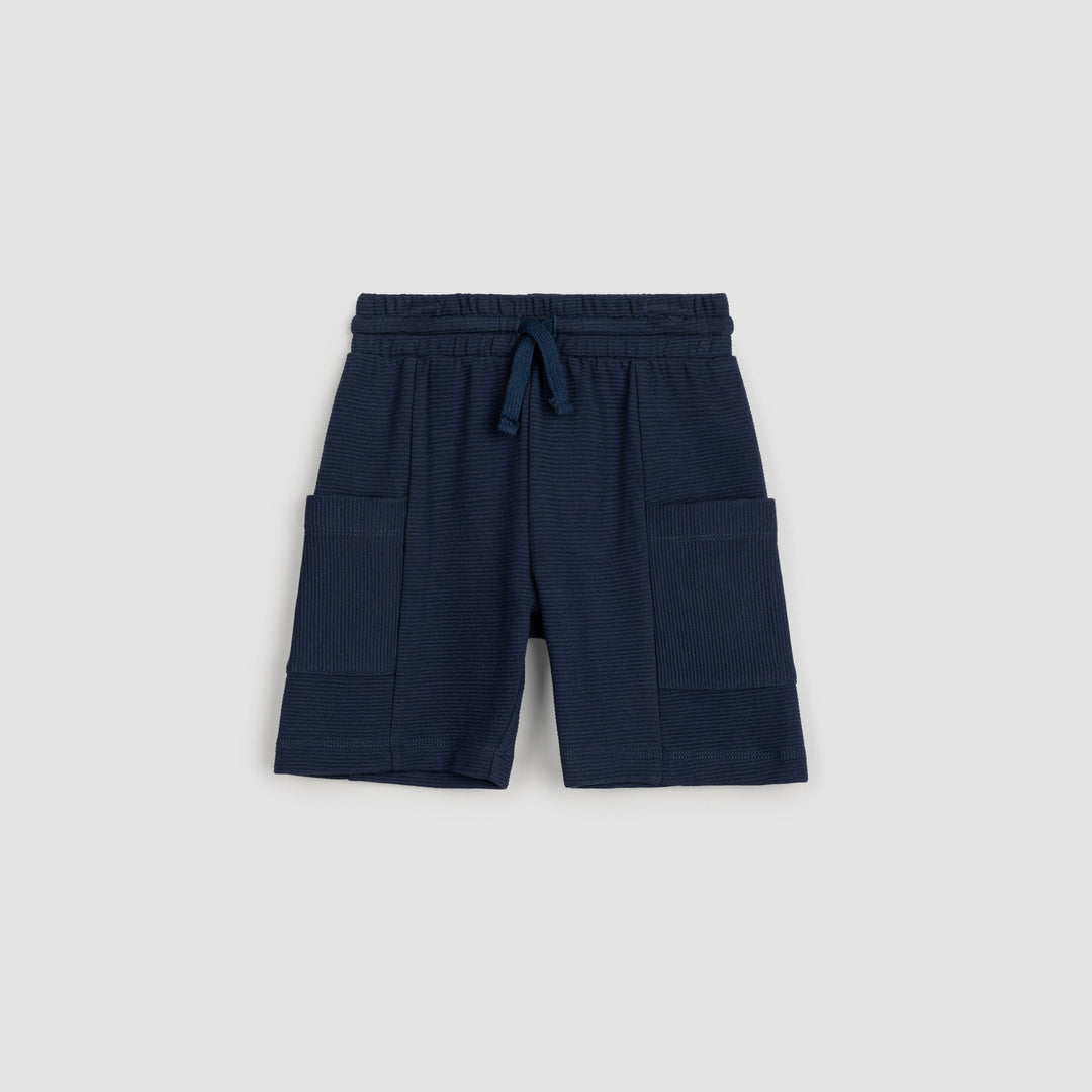 Short côtelés Navy 2 ans