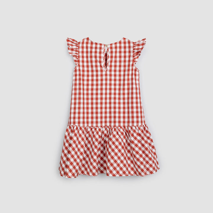 Robe sans manches Red Gingham  4 ans