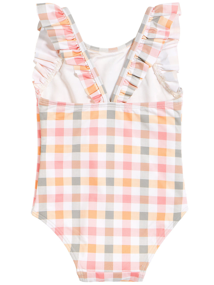 Maillot une pièce Gingham pastel 6-12 mois