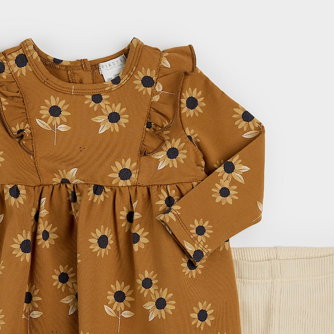 Ensemble de robe Tournesols 9 mois