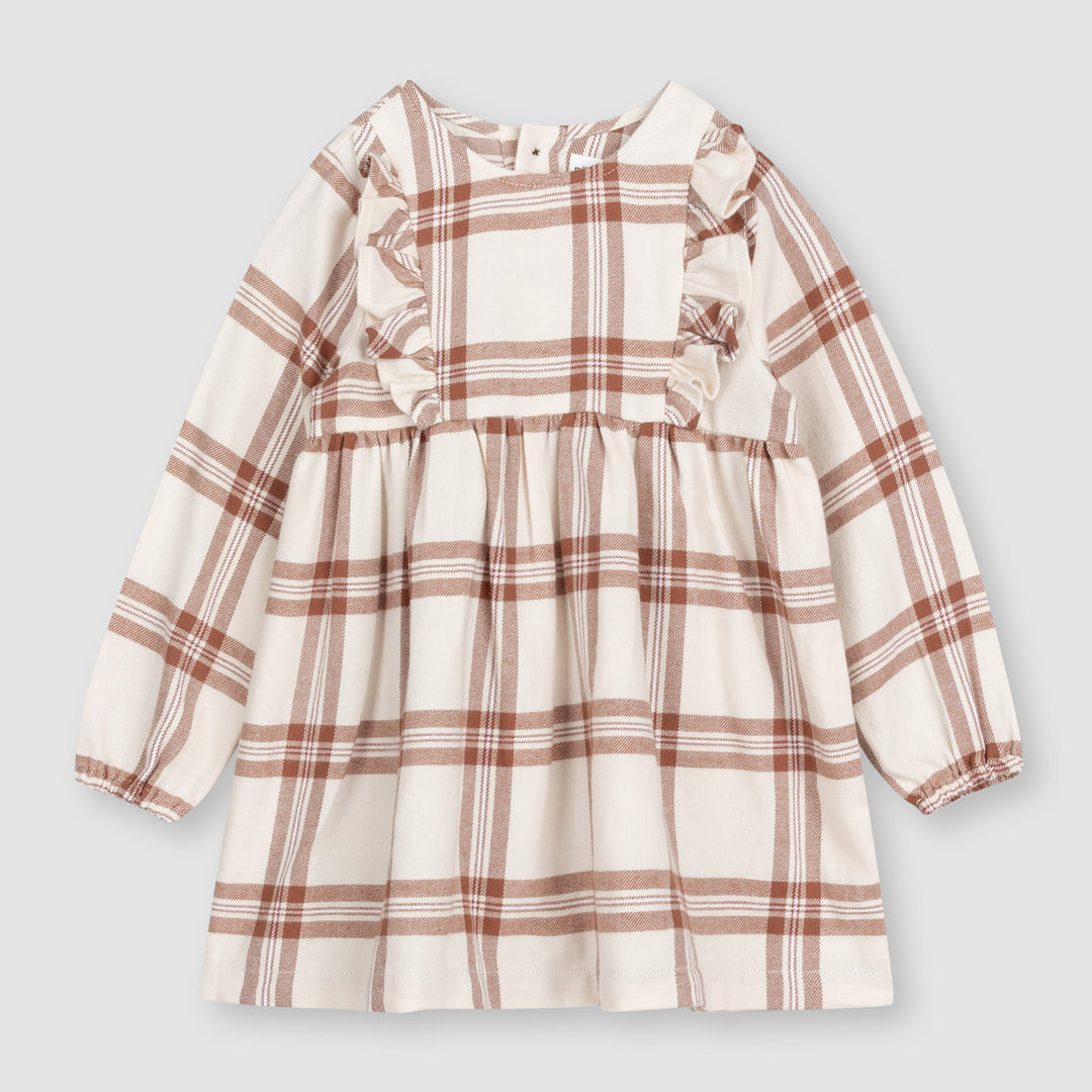 Robe en flanelle à carreaux 3 ans