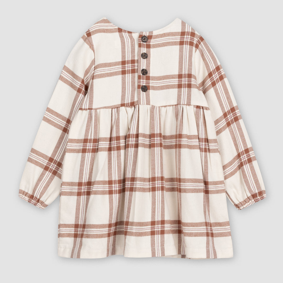 Robe en flanelle à carreaux 4 ans