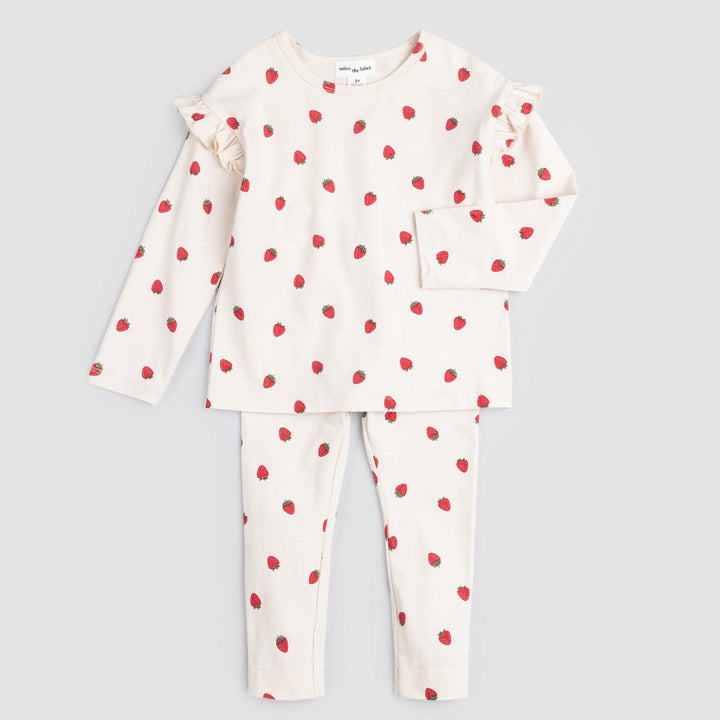 Ensemble deux pièces Fraises Bébé  3 mois