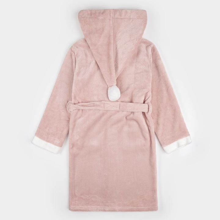 Robe de chambre Rose Pompons  4-5 ans