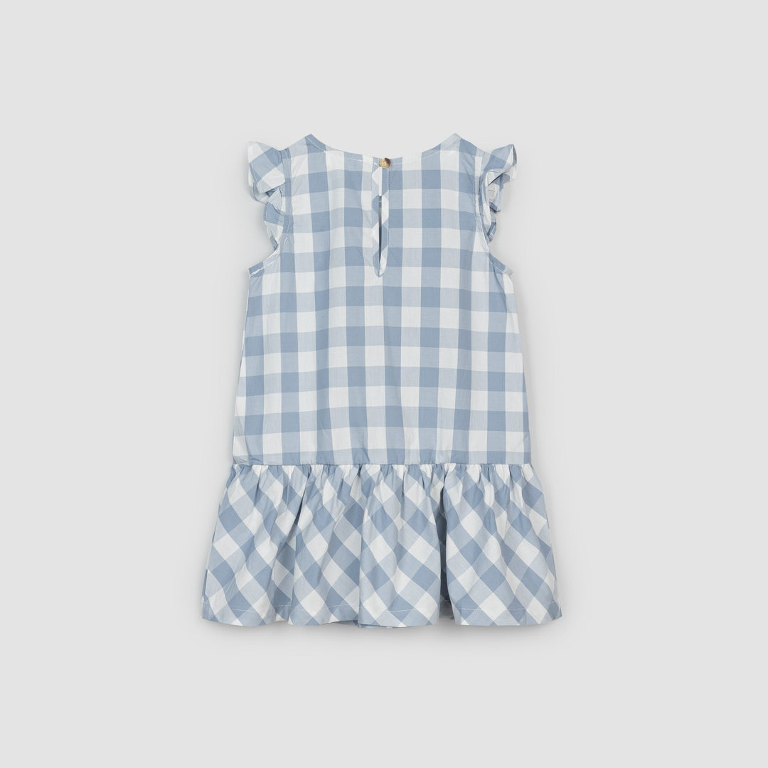 Robe Bleu Gingham  4 ans