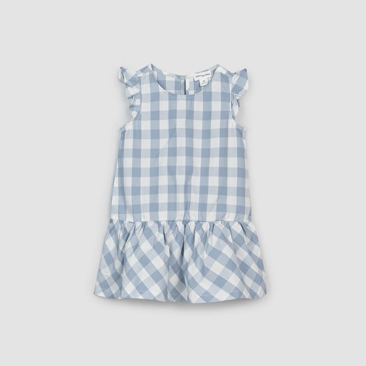 Robe Bleu Gingham  2 ans