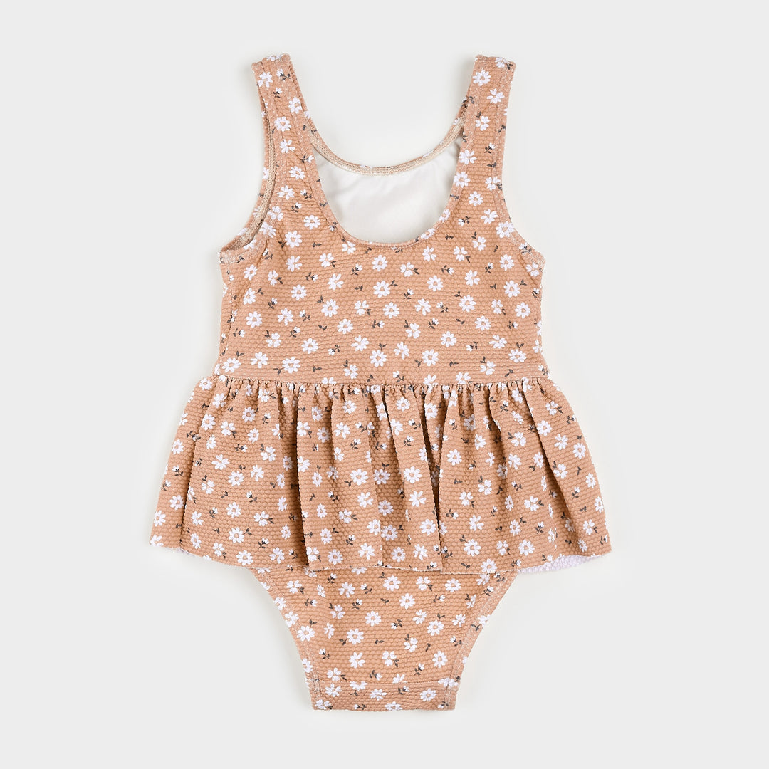 Maillot une pièce Marguerites à jupe rose Bébé 12-18 mois