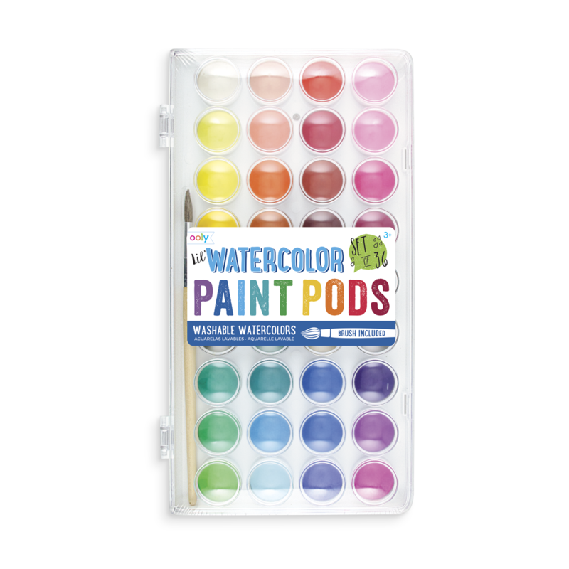 Aquarelle lavable - 36 pastilles