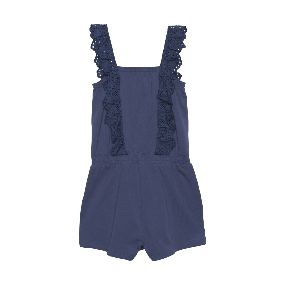 Romper à volants Vintage indigo 5 ans