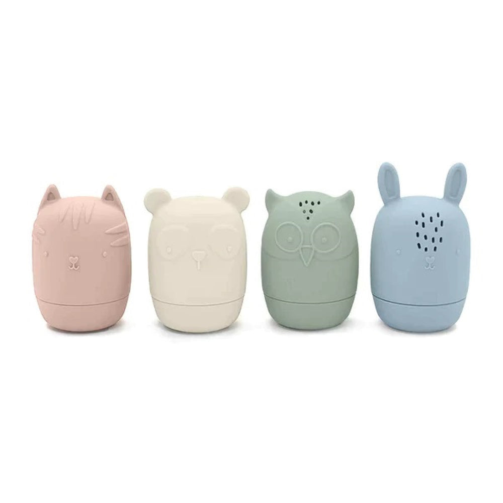 Jouets pour le bain en silicone Animaux Pastel