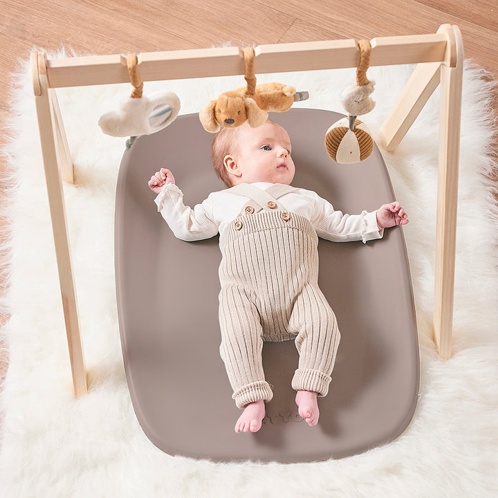 Matelas à langer Softy avec ceinture Taupe