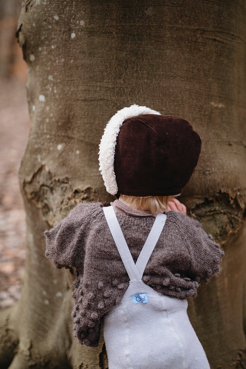 Collant à bretelles Teddy avec pieds Pearl Grey  1-2 ans