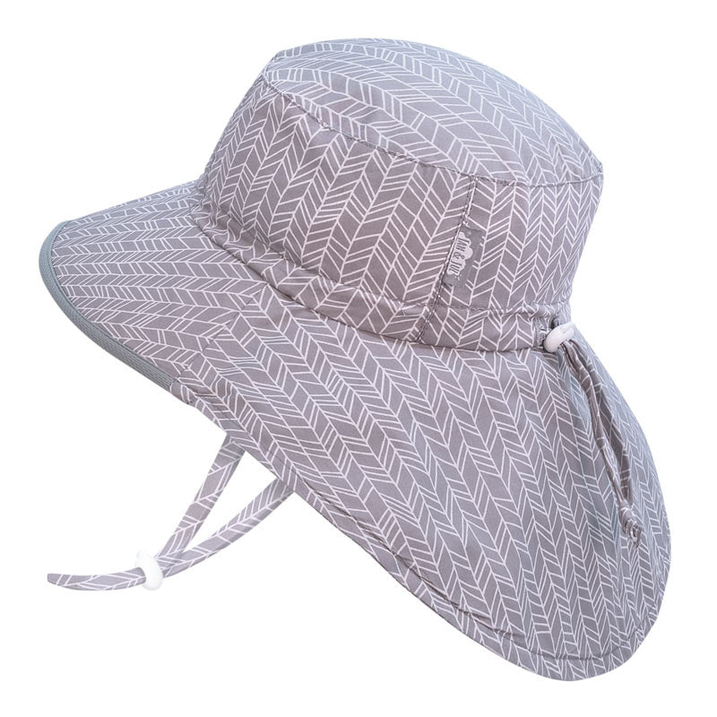 Chapeau Aventure Grey Herringbone Small