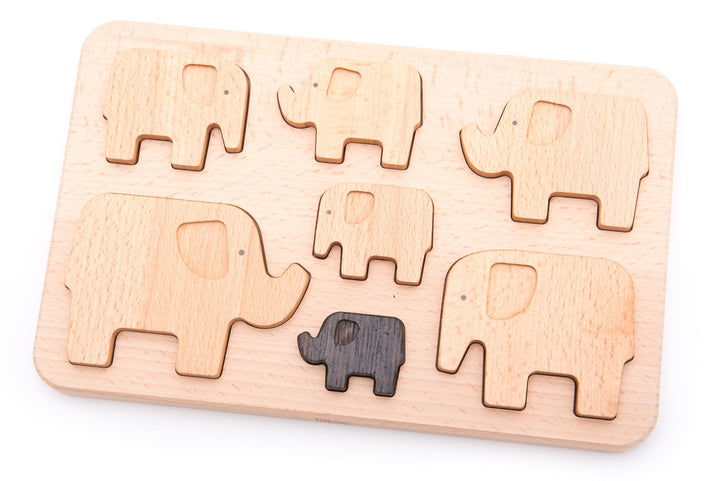 Puzzle en bois - Éléphants