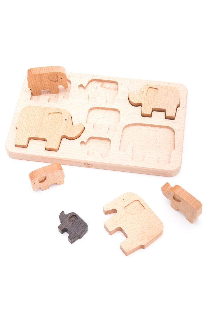 Puzzle en bois - Éléphants