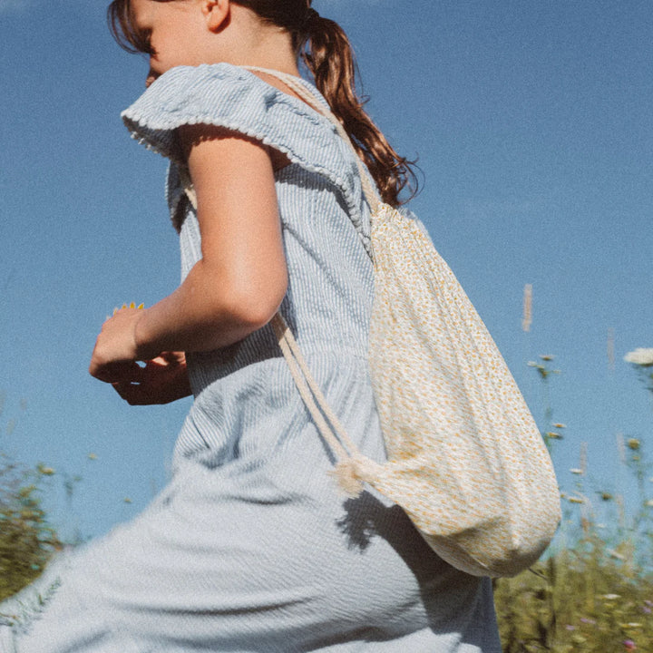 Sac à dos Gingham Jaune