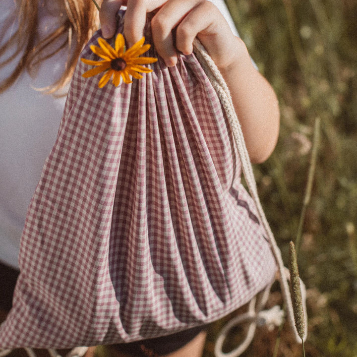 Sac à dos Gingham Bleu