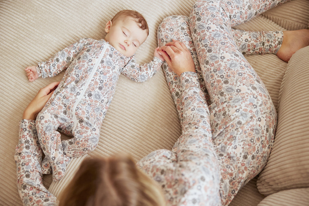 Pyjama une pièce Fleurs rétro