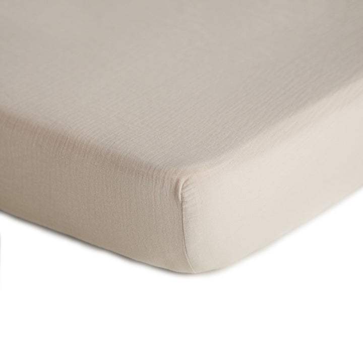 Drap contour de bassinette en mousseline Fog