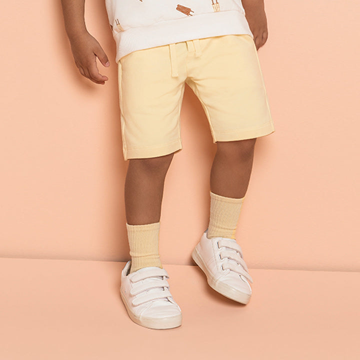 Short en molleton Light Yellow 3 ans