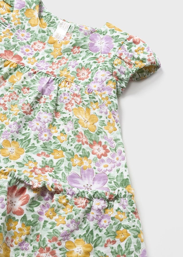 Ensemble Robe et Bandeau à fleurs 4-6 mois