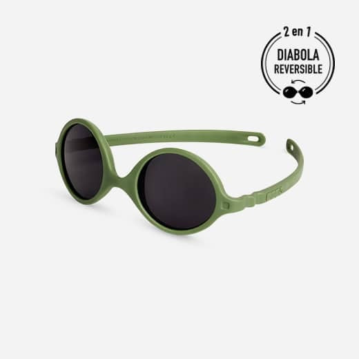 Lunettes de soleil de bébé Diabola Kaki