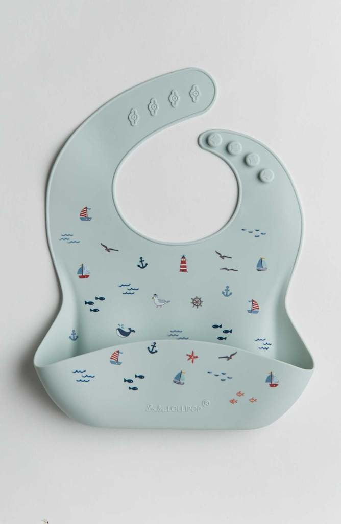 Bavette de silicone Set sail