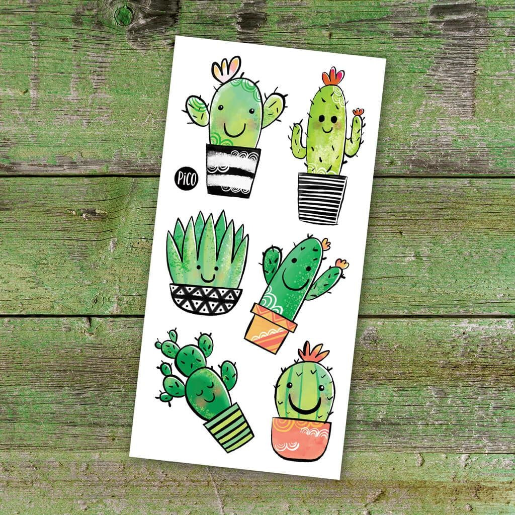 Tatouages temporaires Les cactus coquins