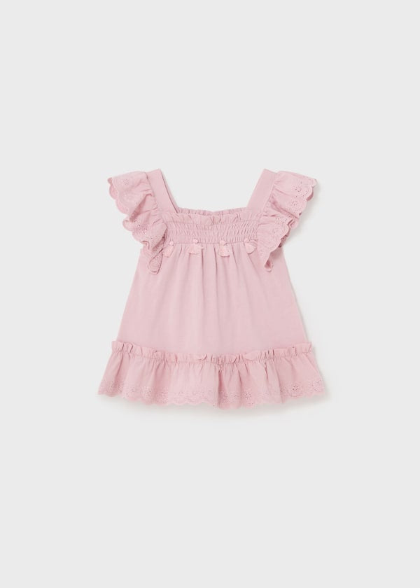 Camisole à broderies Blush  24 mois