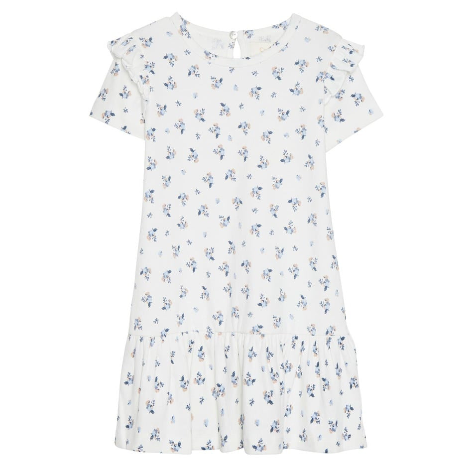 Robe Petites fleurs bleues 12 mois