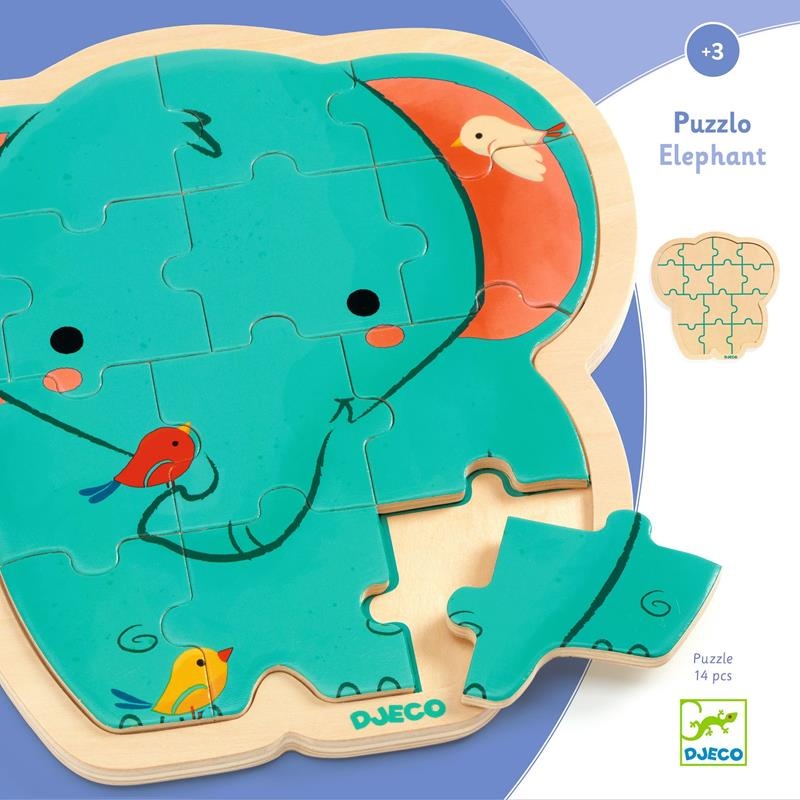 Puzzle en bois - Éléphant