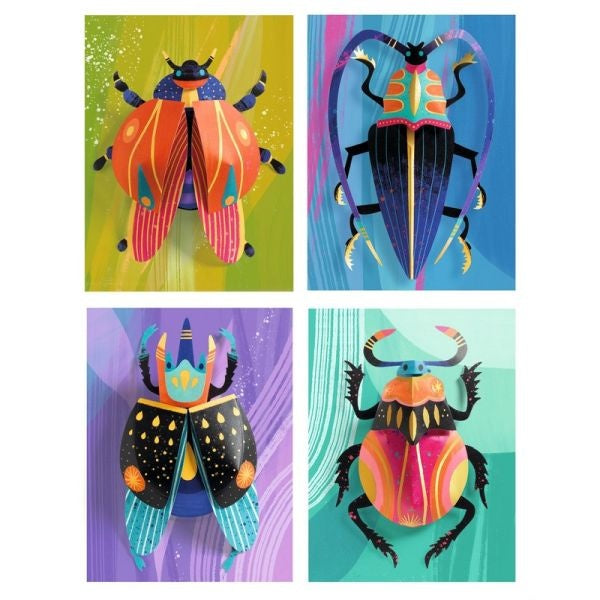 Tableaux en 3D Paper bugs