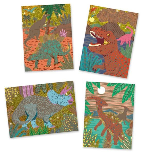 Cartes à gratter Le règne des dinosaures