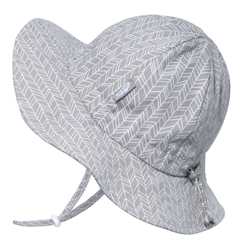 Chapeau  Floppy Grey Herringbone  Small